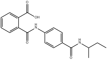 2-({4-[(SEC-BUTYLAMINO)CARBONYL]ANILINO}CARBONYL)-BENZOIC ACID Struktur