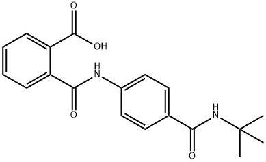 2-({4-[(TERT-BUTYLAMINO)CARBONYL]ANILINO}CARBONYL)BENZOIC ACID Struktur