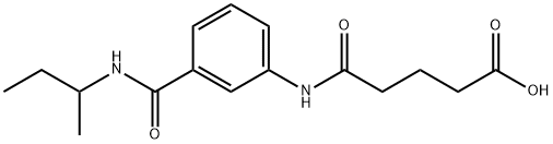 5-{3-[(SEC-BUTYLAMINO)CARBONYL]ANILINO}-5-OXOPENTANOIC ACID Struktur