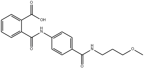 2-[(4-{[(3-METHOXYPROPYL)AMINO]CARBONYL}ANILINO)-CARBONYL]BENZOIC ACID Struktur