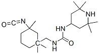 3-[[N'-(2,2,6,6-tetramethyl-4-piperidyl)ureido]methyl]-1,3,3-trimethylcyclohexyl isocyanate Struktur