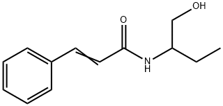 N-[1-(hydroxymethyl)propyl]cinnamamide Struktur