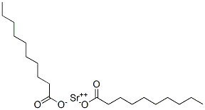 strontium decanoate Struktur