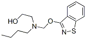 2-[[(1,2-benzisothiazol-3-yloxy)methyl]butylamino]ethanol Struktur