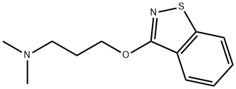 3-(1,2-benzisothiazol-3-yloxy)-N,N-dimethylpropylamine Struktur