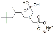 disodium dihydrogen [[(3,5,5-trimethylhexyl)imino]bis(methylene)]diphosphonate Struktur