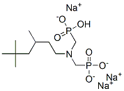 trisodium hydrogen [[(3,5,5-trimethylhexyl)imino]bis(methylene)]diphosphonate Struktur