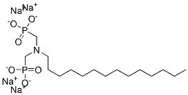 [(tetradecylimino)bis(methylene)]bisphosphonic acid, sodium salt  Struktur