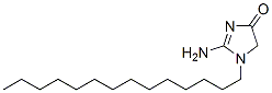 2-amino-1,5-dihydro-1-tetradecyl-4H-imidazol-4-one Struktur