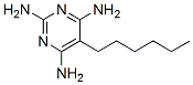 5-hexylpyrimidine-2,4,6-triamine Struktur