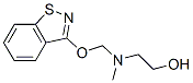 2-[[(1,2-benzisothiazol-3-yloxy)methyl]methylamino]ethanol Struktur