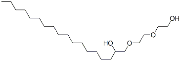 1-[2-(2-hydroxyethoxy)ethoxy]octadecan-2-ol Struktur