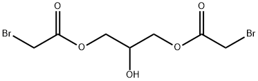 2-hydroxy-1,3-propanediyl bis(bromoacetate) Struktur