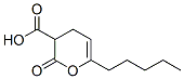 3,4-dihydro-2-oxo-6-pentyl-2H-pyran-3-carboxylic acid Struktur