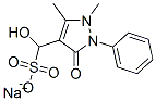 sodium 2,3-dihydro-alpha-hydroxy-1,5-dimethyl-3-oxo-2-phenyl-1H-pyrazole-4-methanesulphonate Struktur