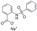 sodium 2-[(phenylsulphonyl)amino]benzoate Struktur