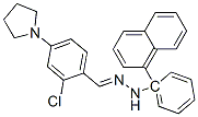 2-chloro-4-(1-pyrrolidinyl)benzaldehyde 1-naphthylphenylhydrazone Struktur