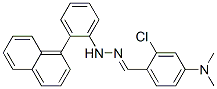 2-chloro-4-(dimethylamino)benzaldehyde 2-naphthylphenylhydrazone Struktur