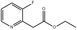 2-Pyridineacetic acid, 3-fluoro-, ethyl ester Struktur