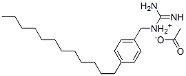 [(4-dodecylphenyl)methyl]guanidinium monoacetate Struktur