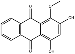 Purpurin-1-methyl ether Struktur