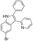 5-bromo-2-phenyl-3-(2-pyridyl)-1H-indole  Struktur