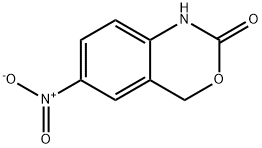 1,4-dihydro-6-nitro-2H-3,1-benzoxazin-2-one Struktur