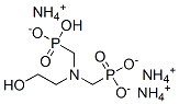 triammonium hydrogen [[(2-hydroxyethyl)imino]bis(methylene)]bisphosphonate Struktur