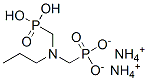 diammonium dihydrogen [(propylimino)bis(methylene)]diphosphonate  Struktur