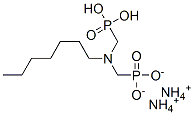 diammonium dihydrogen [(heptylimino)bis(methylene)]bisphosphonate Struktur