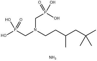 diammonium dihydrogen [[(3,5,5-trimethylhexyl)imino]bis(methylene)]bisphosphonate Struktur