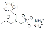 triammonium hydrogen [(propylimino)bis(methylene)]diphosphonate Struktur