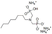 triammonium hydrogen [(octylimino)bis(methylene)]bisphosphonate  Struktur