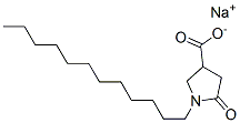 sodium 1-dodecyl-5-oxopyrrolidine-3-carboxylate Struktur