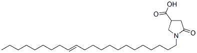 1-(docos-13-enyl)-5-oxopyrrolidine-3-carboxylic acid Struktur