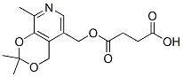 [(2,2,8-trimethyl-4H-1,3-dioxino[4,5-c]pyridin-5-yl)methyl] hydrogen succinate Struktur