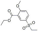 ethyl 5-(ethylsulphonyl)-o-anisate Struktur