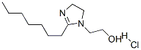 2-heptyl-4,5-dihydro-1H-imidazol-1-ethanol monohydrochloride Struktur