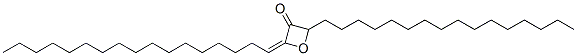 2-heptadecylidene-4-hexadecyloxetan-3-one Struktur