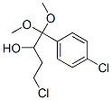 4-chloro-alpha-(2-chloroethyl)-beta,beta-dimethoxyphenethyl alcohol Struktur