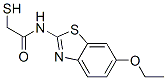 N-(6-ethoxybenzothiazol-2-yl)-2-mercaptoacetamide Struktur