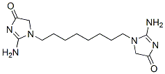 1,1'-(octane-1,8-diyl)bis[2-amino-1,5-dihydro-4H-imidazol-4-one] Struktur