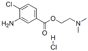 (2-dimethylamino)ethyl 3-amino-4-chlorobenzoate monohydrochloride Struktur