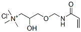 [2-hydroxy-3-[[(1-oxoallyl)amino]methoxy]propyl]trimethylammonium chloride Struktur