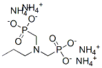 [(propylimino)bis(methylene)]bisphosphonic acid, ammonium salt Struktur