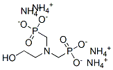 [[(2-hydroxyethyl)imino]bis(methylene)]bisphosphonic acid, ammonium salt Struktur