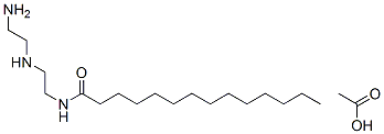 N-[2-[(2-aminoethyl)amino]ethyl]myristamide monoacetate Struktur