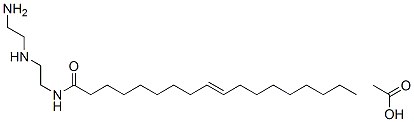 N-[2-[(2-aminoethyl)amino]ethyl]octadec-9-enamide monoacetate Struktur