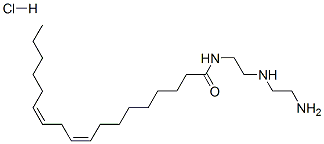 (9Z,12Z)-N-[2-[(2-aminoethyl)amino]ethyl]octadeca-9,12-dien-1-amide  hydrochloride  Struktur