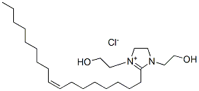 (Z)-2-(8-heptadecenyl)-4,5-dihydro-1,3-bis(2-hydroxyethyl)-1H-imidazolium chloride Struktur